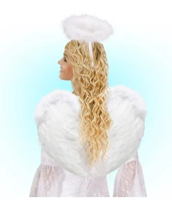 WIDMANN Ailes D'ange En Plumes Blanches 50 X 40 Cm -Halloween Soldes Boutique ailes d ange en plumes blanches 50 x 40 cm 3