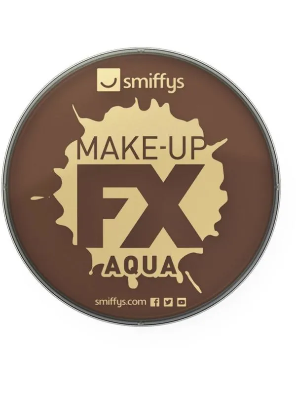 Smiffys Aqua Color Visage Et Corps Marron Foncé 2 Smiffys Aqua Color Visage Et Corps Marron Foncé – Image 2