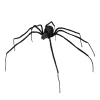 WIDMANN Araignée Veuve Noire Modulable De 110 Cm - Halloween