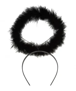 WIDMANN Auréole Noire Ange Marabout -Halloween Soldes Boutique aureole noire ange marabout 1 2