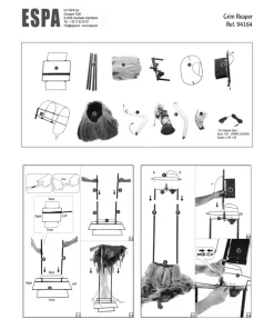 ESPA - Funny Fashion Automate Faucheuse 194 Cm Animé Avec Lanterne 8 ESPA - Funny Fashion Automate Faucheuse 194 Cm Animé Avec Lanterne -Halloween Soldes Boutique automate de fantome lumineux de194 cm 3