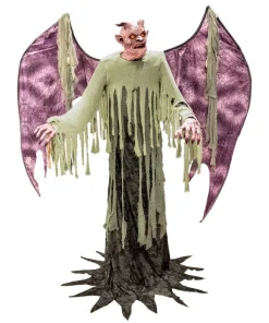 ESPA - Funny Fashion Automate Démon Animé De 210 Cm Avec Ailes Pour Une Décoration D'Halloween Terrifiante