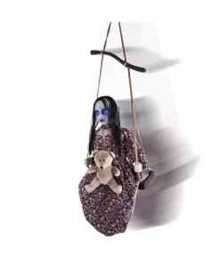 ESPA - Funny Fashion Automate Fillette Avec Peluche Sur Balançoire (mouvement, Son Et Lumière)