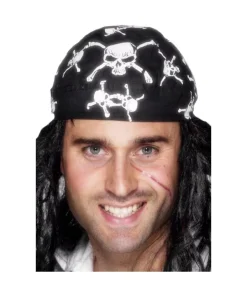 Smiffys Bandana De Pirate Avec Têtes De Mort