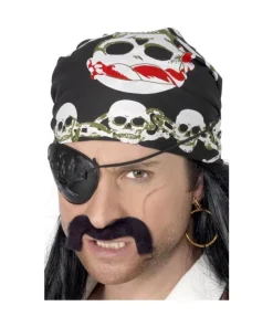 Smiffys Bandana Pirate Noir