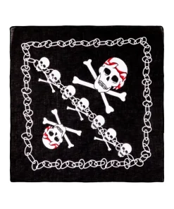 WIDMANN Bandana Tête De Mort (55x55 Cm) -Halloween Soldes Boutique bandana tete de mort 55x55 cm 2