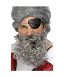Smiffys Barbe Pirate Grise Avec élastique
