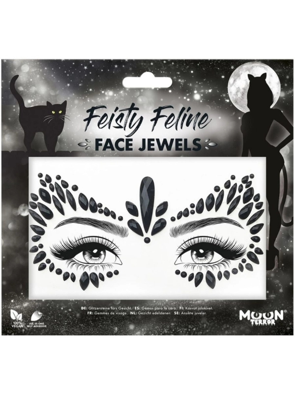 Smiffys Bijoux Visage, Moon Terror Féline Sexy 1 Smiffys Bijoux Visage, Moon Terror Féline Sexy