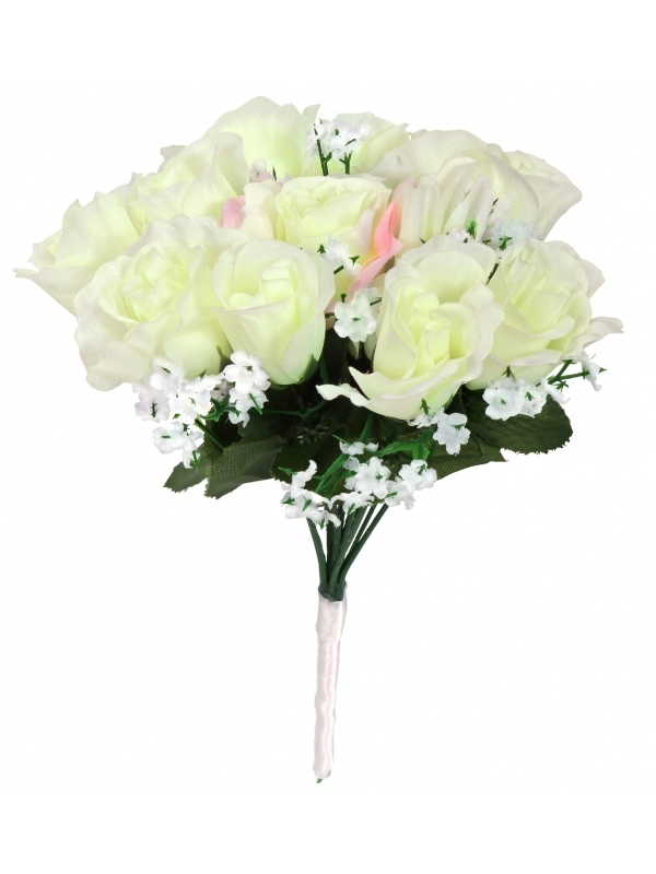 WIDMANN Bouquet De Mariée Avec Roses Blanches 1 WIDMANN Bouquet De Mariée Avec Roses Blanches