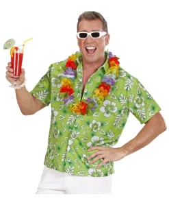 WIDMANN Chemise Hawaïenne Verte Homme (M/L Au XXL) -Halloween Soldes Boutique chemise hawaienne verte homme ml au xxl 1
