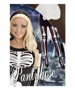 WIDMANN Collant Squelette Femme 40 DEN - -Halloween Soldes Boutique collant squelette femme 40 den 1 2