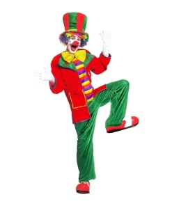 WIDMANN Costume Clown (veste, Pantalon, Nœud Papillon, Chapeau)