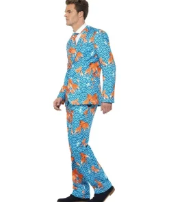 Smiffys Costume Homme, Motif Poissons Rouges (veste, Pantalon, Cravate) 7 Smiffys Costume Homme, Motif Poissons Rouges (veste, Pantalon, Cravate) -Halloween Soldes Boutique costume homme motif poissons rouges veste pantalon cravate 3