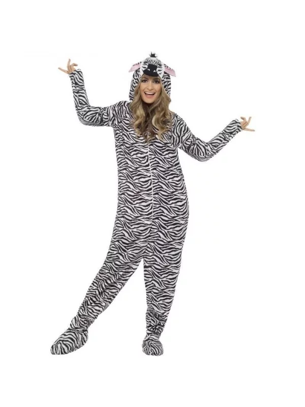 Smiffys Déguisement Zèbre Adulte (combinaison) 1 Smiffys Déguisement Zèbre Adulte (combinaison)
