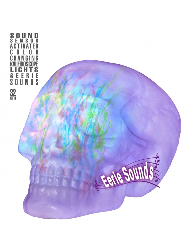 WIDMANN Crane Avec Lumière Kaléidoscopique Et Musique Effrayante 1 WIDMANN Crane Avec Lumière Kaléidoscopique Et Musique Effrayante