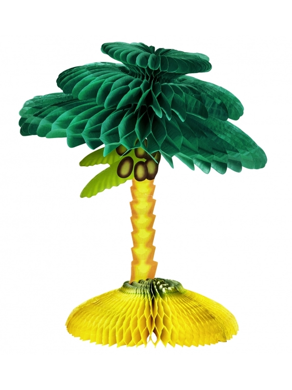 WIDMANN Décoration De Table, Palmier En Nid D'abeille De 48 Cm 1 WIDMANN Décoration De Table, Palmier En Nid D'abeille De 48 Cm