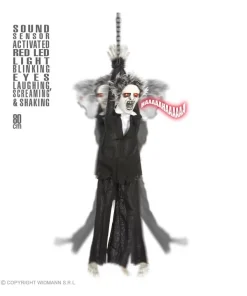 WIDMANN Décoration Halloween, Monstre Enchainé Animé - 80 Cm