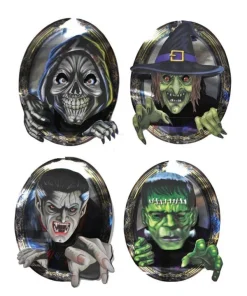 ESPA - Funny Fashion Décoration Halloween Pour Miroir 28x35cm 4 Modèles