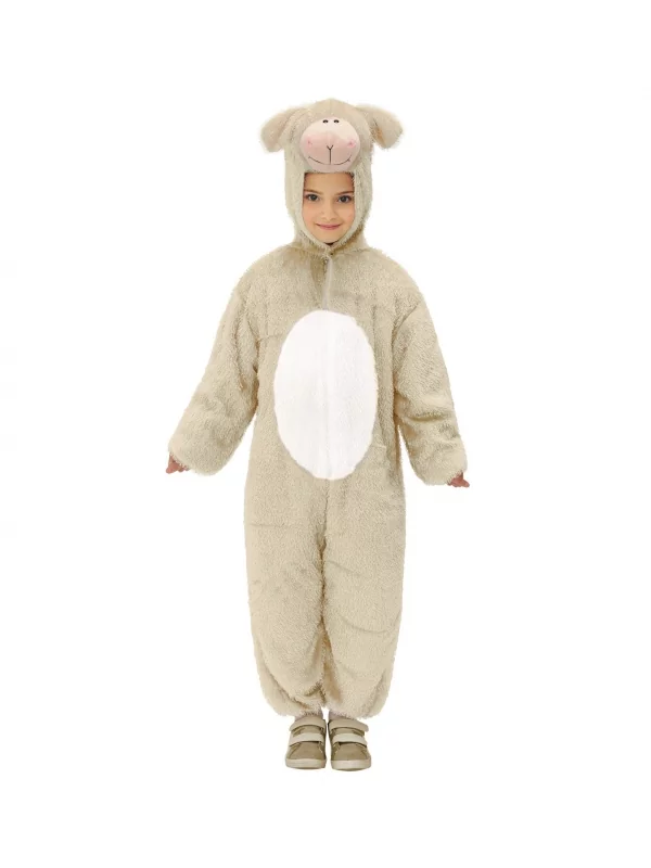 WIDMANN Déguisement Agneau Enfant (combinaison à Capuche Avec Masque) 1 WIDMANN Déguisement Agneau Enfant (combinaison à Capuche Avec Masque)