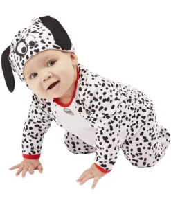 Smiffys Déguisement Bébé Dalmatien, Noir Et Blanc (Combinaison Et Chapeau - 6/12 Mois)