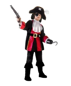 WIDMANN Déguisement Capitaine Pirate Garçon (veste, Jabots, Pantalon Avec Surbottes, Ceinture, Chapeau, Cache-œil)