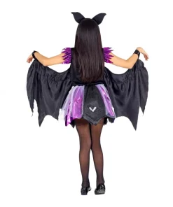 WIDMANN Déguisement Chauve-souris Fille Noir Et Violet (robe Tutu Avec Ailes, Oreilles) -Halloween Soldes Boutique deguisement chauve souris fille noir et violet robe tutu avec ailes oreilles 1