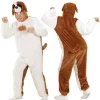 WIDMANN Déguisement Chien Saint-Bernard Adulte Blanc Et Marron