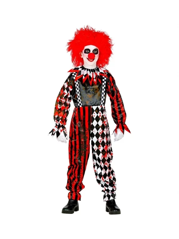 WIDMANN Déguisement Clown De L'horreur Enfant (combinaison & Col) 1 WIDMANN Déguisement Clown De L'horreur Enfant (combinaison & Col)