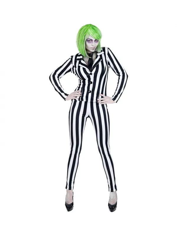WIDMANN Déguisement Clown Fantôme, Femme, Noir Et Blanc (veste, Pantalon, Cravate) 1 WIDMANN Déguisement Clown Fantôme, Femme, Noir Et Blanc (veste, Pantalon, Cravate)
