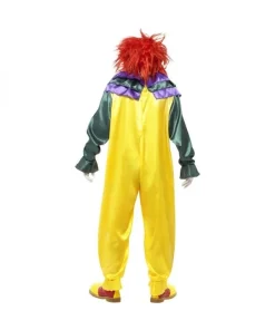 Smiffys Déguisement Clown Monstrueux Jaune, Homme (combinaison Et Masque) -Halloween Soldes Boutique deguisement clown monstrueux jaune homme combinaison et masque 1