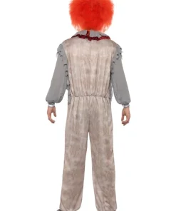 Smiffys Déguisement Clown Vintage Gris Adulte (combinaison, Collerette) -Halloween Soldes Boutique deguisement clown vintage gris adulte combinaison collerette 1