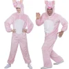 WIDMANN Déguisement Cochon Rose Adulte (combinaison à Capuche Avec Masque)