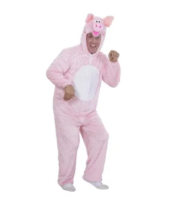 WIDMANN Déguisement Cochon Rose Adulte (combinaison à Capuche Avec Masque) -Halloween Soldes Boutique deguisement cochon rose adulte combinaison a capuche avec masque 2