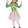 Smiffys Déguisement D'extra-terrestre, Vert, Fille (robe Et Pinces à Cheveux)