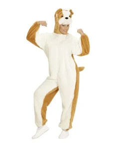 WIDMANN Déguisement De Chien Bulldog, Adulte (combinaison à Capuche Avec Masque) 4 WIDMANN Déguisement De Chien Bulldog, Adulte (combinaison à Capuche Avec Masque) -Halloween Soldes Boutique deguisement de chien bulldog adulte combinaison a capuche avec masque 1