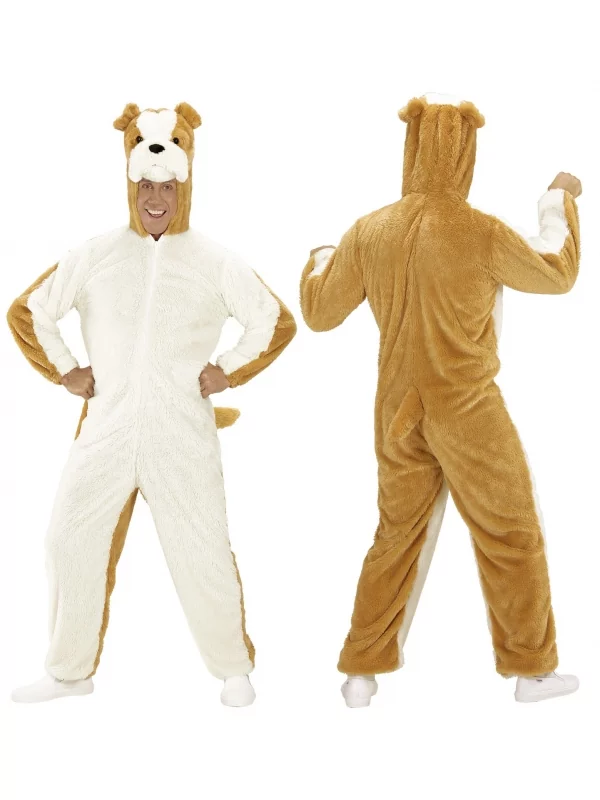 WIDMANN Déguisement De Chien Bulldog, Adulte (combinaison à Capuche Avec Masque) 1 WIDMANN Déguisement De Chien Bulldog, Adulte (combinaison à Capuche Avec Masque)