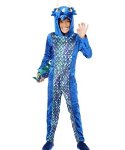 Smiffys Déguisement De Dinosaure Bleu (combinaison Avec Capuche)