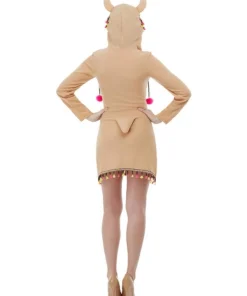 Smiffys Déguisement De Lama, Femme, Avec Robe à Capuche 5 Smiffys Déguisement De Lama, Femme, Avec Robe à Capuche -Halloween Soldes Boutique deguisement de lama femme avec robe a capuche 1