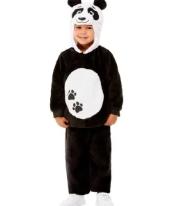 Smiffys Déguisement De Panda Mixte Pour Tout-petit, Noir (Haut Avec Capuche Et Pantalon)
