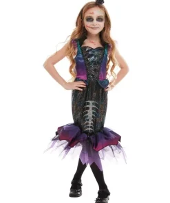 Smiffys Déguisement De Sirène Noir Et Violet (robe Et Serre -tête)