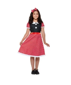 Smiffys Déguisement De Souris Rouge Et Blanc (robe Et Bandeau Pour Les Cheveux)
