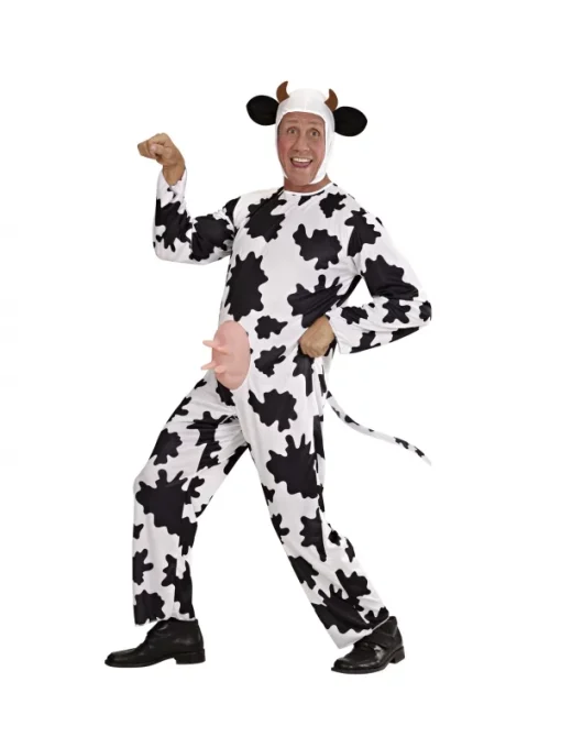 WIDMANN Déguisement De Vache Homme (combinaison Avec Mamelles, Coiffe Avec Cornes) -Halloween Soldes Boutique deguisement de vache homme combinaison avec mamelles coiffe avec cornes
