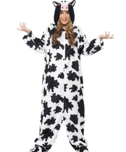 Smiffys Déguisement De Vache Noir Et Blanc Adulte Avec Capuche