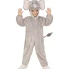 WIDMANN Déguisement éléphant Enfant (combinaison à Capuche/masque)