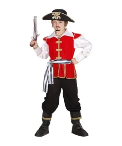 WIDMANN Déguisement Enfant Capitaine Des Pirates (haut Avec Chemise, Pantalon, Ceinture, Chapeau) -Halloween Soldes Boutique deguisement enfant capitaine des pirates haut avec chemise pantalon ceinture chapeau 2