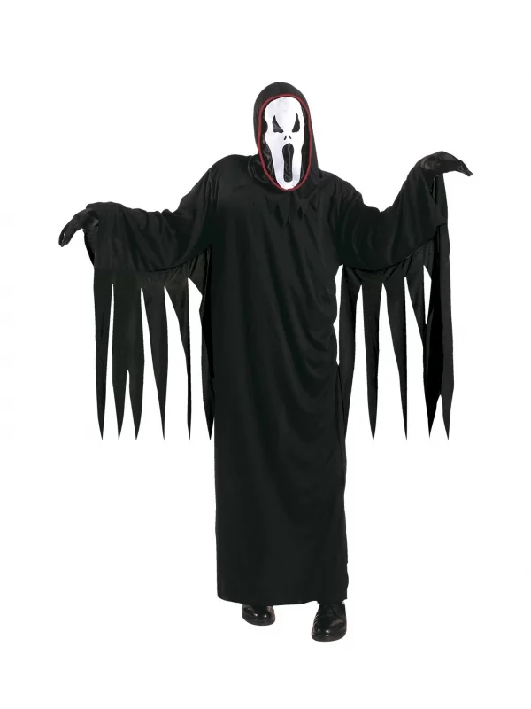 WIDMANN Déguisement Fantôme Noir, Mixte, Enfant (tunique, Ceinture, Masque Avec Capuche) 1 WIDMANN Déguisement Fantôme Noir, Mixte, Enfant (tunique, Ceinture, Masque Avec Capuche)