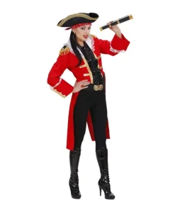 WIDMANN Déguisement Femme Capitaine Des Pirates (frac, Chapeau Avec Bandana) -Halloween Soldes Boutique deguisement femme capitaine des pirates frac chapeau avec bandana 2