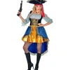 WIDMANN Déguisement Femme Capitaine Des Pirates, Multicolore (robe Avec Chemise, Chapeau)