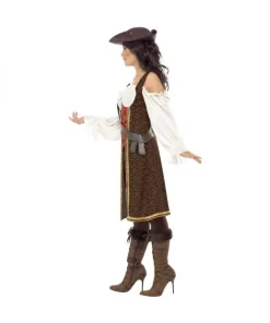 Smiffys Déguisement Femme Pirate De Haute Mer (robe, Pantalon Et Baudrier) 5 Smiffys Déguisement Femme Pirate De Haute Mer (robe, Pantalon Et Baudrier) -Halloween Soldes Boutique deguisement femme pirate haute mer 2