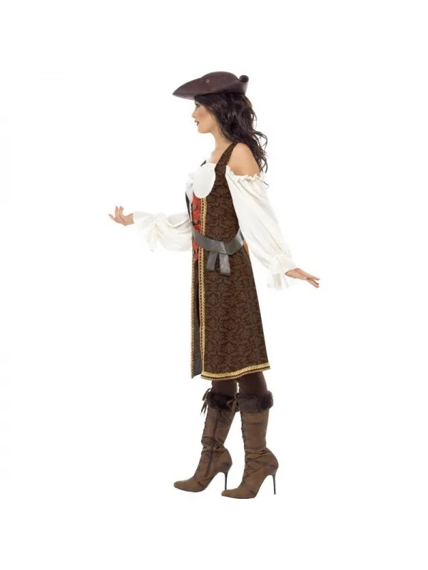 Smiffys Déguisement Femme Pirate De Haute Mer (robe, Pantalon Et Baudrier) 3 Smiffys Déguisement Femme Pirate De Haute Mer (robe, Pantalon Et Baudrier) – Image 3
